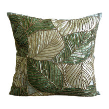 Green Throw Pillow
