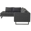 Nuevo Furniture Janis Sectional Sofa in Dark Grey