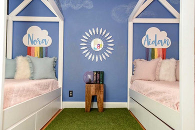 Example of an eclectic bedroom design in Miami