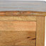 2 Drawer French Design Cabriole Leg Mango Wood Bedside Table