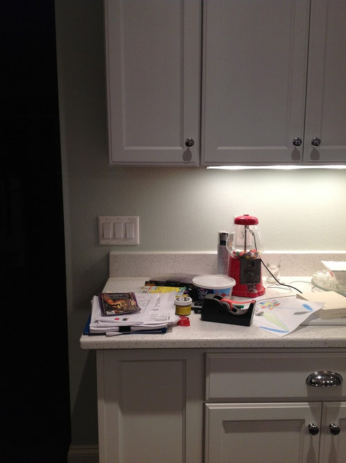 Backsplash and outlet