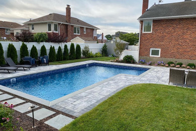 Relaxing Pool Patio Hardscape Design