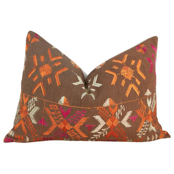 Chavi Antique Indian Folk Lumbar Pillow