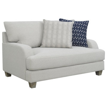 Accent Chair, Reversible Back Cushions, And Fixed Seat Cushions
