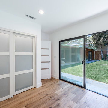 Guest with Sliding Door Bedroom | Wrightwood Residence | Studio City, CA