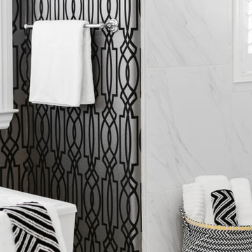 Contemporary Monochromatic Bathroom