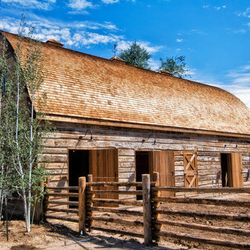 Hand-hewn Skin siding