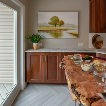 Warm Walnut Kitchen & Laundry