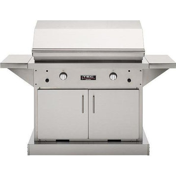TEC Patio FR 44� Stainless Steel Freestanding Infrared Gas Grill with Cabinet