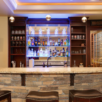 Dazzling Castle Pines Home with Theater and Bar with uplighting