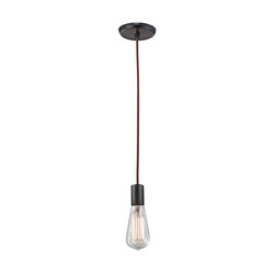 Early American Filament Bronze Mini Pendant Lighting Fixture Kitchen Island - Pendant Lighting