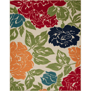 Owen Modern Floral Area Rug, Multi-Color, 8'10'' X 12'2''