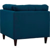 Modern Contemporary Urban Design Living Corner Sofa Chair, Navy Blue, Fabric