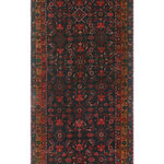 Noori Rug - Fine Vintage Distressed Eli Navy Runner - This hand-knotted rug's intricate traditional design really comes to life in this mix of vivid, high-contrast hues. Intentional distressing adds vintage-inspired appeal. Because of each rug's handmade nature, no two are exactly alike, and quantities are limited.