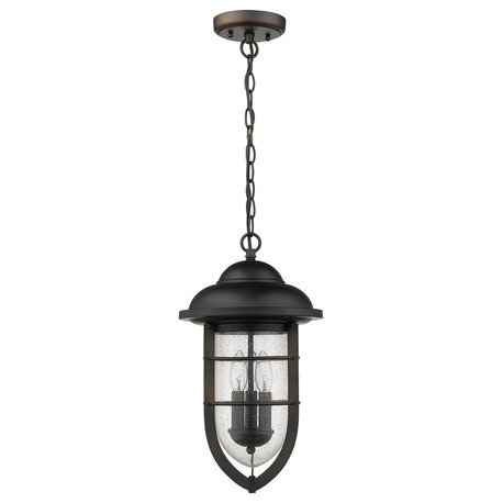 Dylan 3-Light Oil-Rubbed Bronze Hanging Lantern