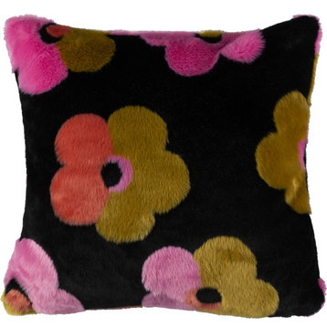 Flower Child Fur Pillow - Assorted
