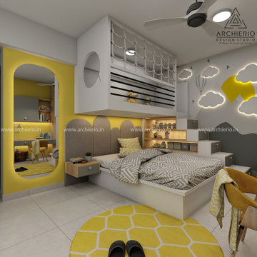 modern 4BHK Apartment interior | Archierio Design Studio | Bangalore
