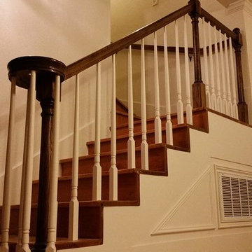 Stairs and banister
