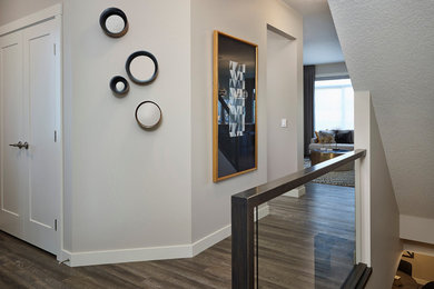 Transitional staircase photo in Calgary