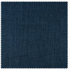 Italian Faux Linen Curtain Single Panel, Sergeants Blue, 50"x120"