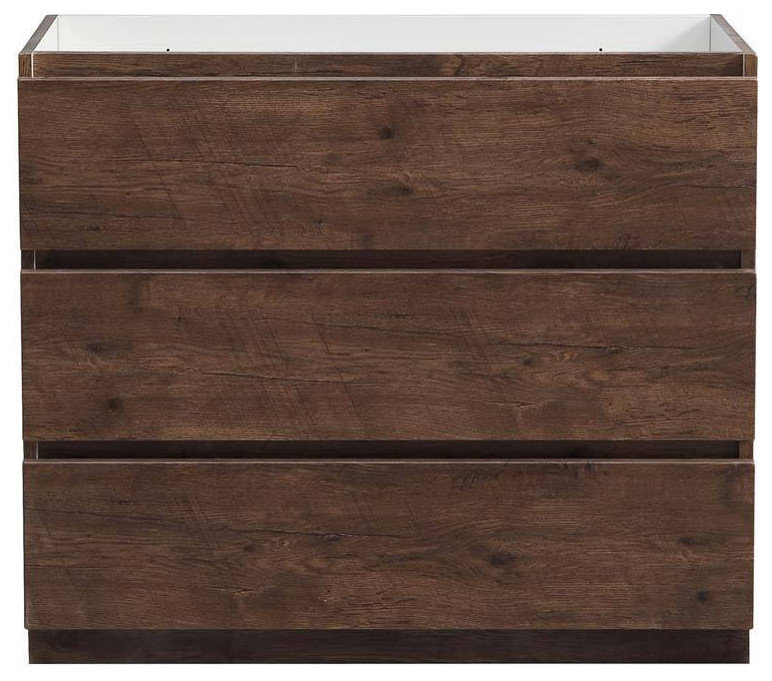 Fresca FCB9342RW Lazzaro 42" Rosewood Free Standing Modern Bathroom Cabinet
