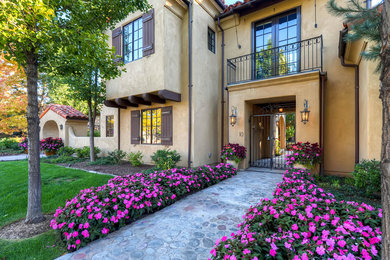 Mediterranean exterior home idea in Denver
