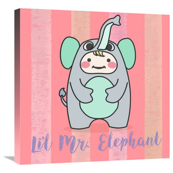 "Li'l Elephant" by Malia Rodrigues, 24"x24"