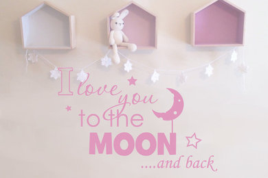 I Love You to the Moon and Back Wall Sticker