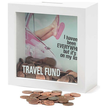 "I Haven't Been Everywhere, but it's on My List" Coin Bank