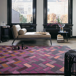 Agave Rugs 57105 by Ted Baker in Deep Purple - Rugs