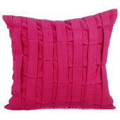 16” Magenta Green Geo Tribal Suede Throw Pillow