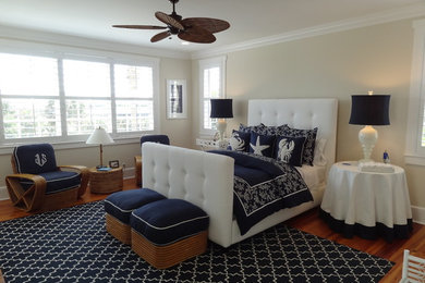 Inspiration for a transitional bedroom remodel in Miami