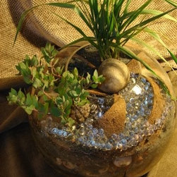 Arctostaphylos (Manzanita) and Leymus condensatus (Blue Wild Rye) - Mixed Media Art