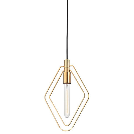 Hudson Valley Masonville 1-LT Pendant 3040-AGB - Aged Brass