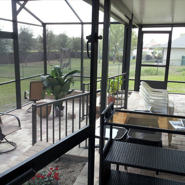 Sunroom Stone Paved Interior