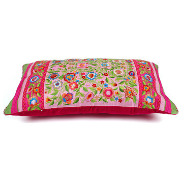 Pillow Cover Oriental Flowers