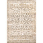 nuLOOM - nuLOOM Deadra Vintage Floral Machine Washable Area Rug, Beige 5' x 8' - A classic look with a modern touch, this vintage floral machine washable area rug will be the finishing touch in your home. Made from sustainably-sourced, premium recycled synthetic fibers, this washable area rug is made to withstand regular foot traffic. Our machine-washable collection is functional and stylish to keep up with your busy lifestyle. Simply roll your rug up, throw it in the washing machine, and you're done! Elevate your space with our pet-friendly and easy to clean area rugs.