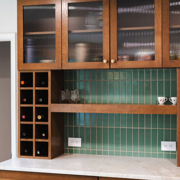 Custom Dry Bar with White Oak Cabinetry in Golden, Colorado