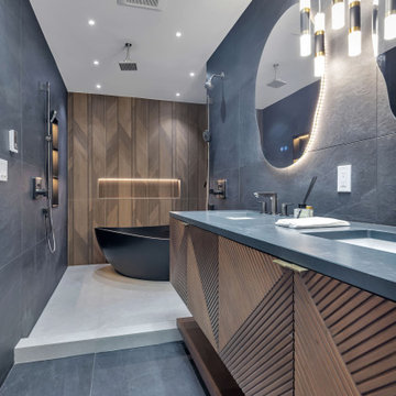 Modern Bathroom Remodels, Saratoga, CA