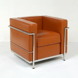 Le Corbusier: LC2 Petite Lounge Chair Reproduction - Living Room Chairs