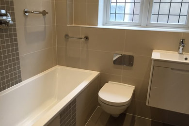 Design ideas for a modern bathroom in Essex.