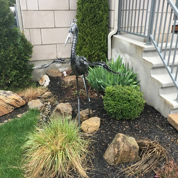 Small Rock Garden with Feather-Reed Grass