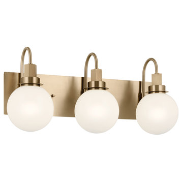 Hex 1 Light Wall Sconce, Champagne Bronze, Champagne Bronze, 3 Light