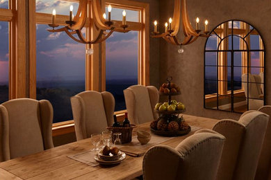 Dining room photo in Orange County