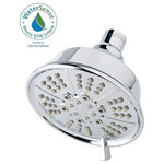 Symmons - Allura 5-Spray 4.5" Fixed Showerhead in Polished Chrome, 1.75 GPM - The Symmons Allura Five Mode Showerhead is an easy to install upgrade to any bath. The Allura Collection offers sophisticated detailing that blends with many décor styles. This multi mode showerhead features five spray settings, with a 1.75 gallon per minute low flow rate that's certified by WaterSense. This fixed showerhead has a 4.5 inch diameter, and its rubber nozzles are easy to clean. Like all Symmons products, this hand shower is backed by a limited lifetime consumer warranty and 10 year commercial warranty.