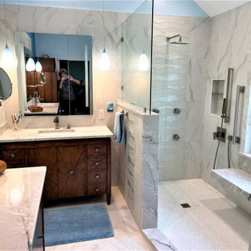 Updated Contemporary Master Bathroom