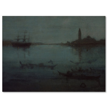 Whistler 'Nocturne In Blue And Silver The Lagoon Venice' Canvas Art, 47 x 35