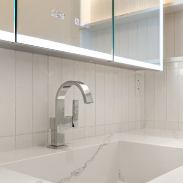 Contemporary Lit-Niche Bathroom by NextGen Home Builders in Los Angeles, CA