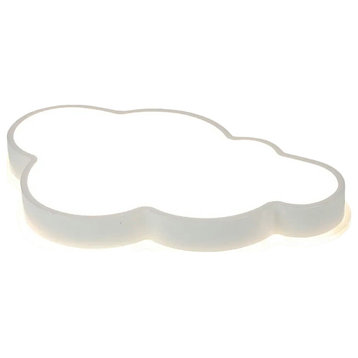 Modern Cloud LED Ceiling Light for Living Room, Dining Room, Study, L21.7xw13.8xh2.4", Brightness Dimmable