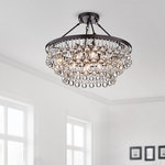 Greenville Signature - Arosa 9-Light Black Semi Flush Mount - When you buy an Arosa 9-Light Semi Flush Mount online from The First Lighting at Houzz, we make it as easy as possible for you to find out when your product will be delivered.